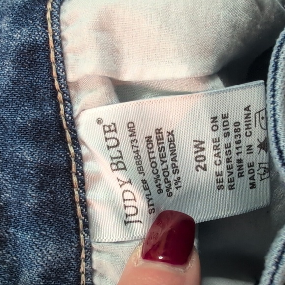 Judy Blue Skinny Jeans. Size 20W. Slim Fit. Like New/ EC - Picture 12 of 12